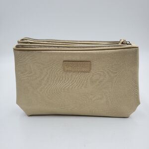 Elizabeth Arden Two Sided Gold Cosmetic Makeup Bag